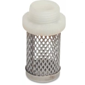 Foot valve strainers