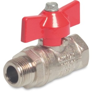 Brass ball valves- with butterfly handle, male x female